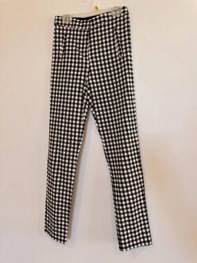 Adika Black & White Gingham Trousers